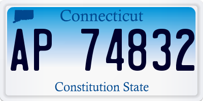 CT license plate AP74832