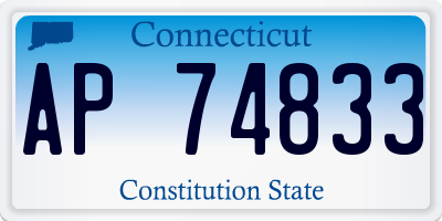 CT license plate AP74833