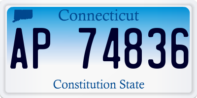 CT license plate AP74836