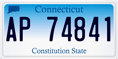 CT license plate AP74841