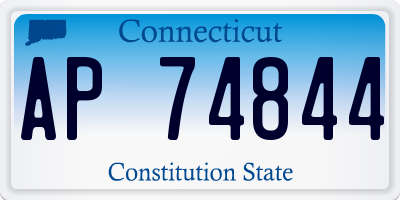 CT license plate AP74844