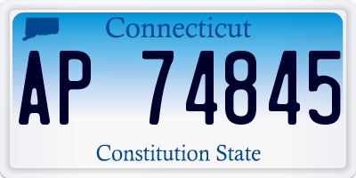 CT license plate AP74845