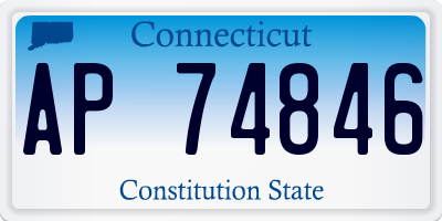 CT license plate AP74846