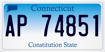 CT license plate AP74851