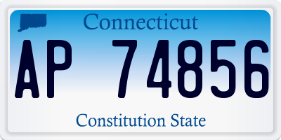 CT license plate AP74856
