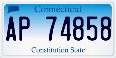 CT license plate AP74858