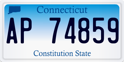 CT license plate AP74859