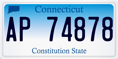CT license plate AP74878