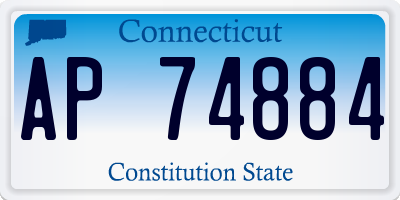 CT license plate AP74884