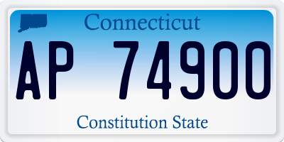 CT license plate AP74900
