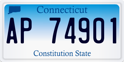 CT license plate AP74901