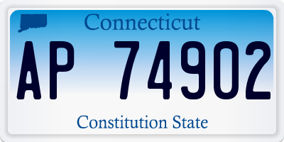 CT license plate AP74902