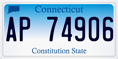 CT license plate AP74906