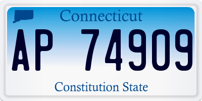 CT license plate AP74909