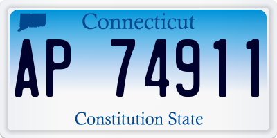 CT license plate AP74911