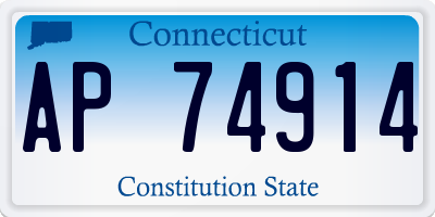 CT license plate AP74914