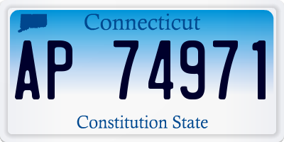 CT license plate AP74971