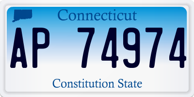 CT license plate AP74974