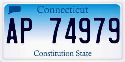 CT license plate AP74979