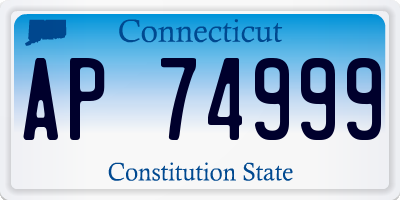 CT license plate AP74999