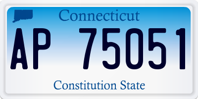 CT license plate AP75051
