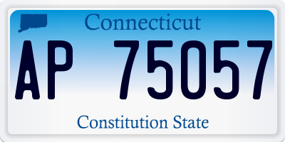 CT license plate AP75057