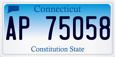 CT license plate AP75058