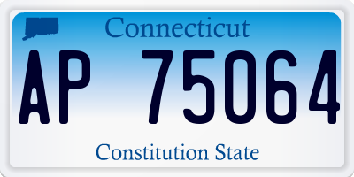 CT license plate AP75064