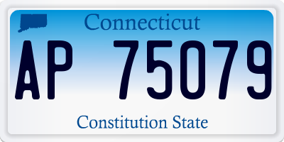CT license plate AP75079