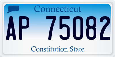 CT license plate AP75082