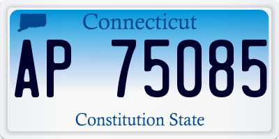CT license plate AP75085