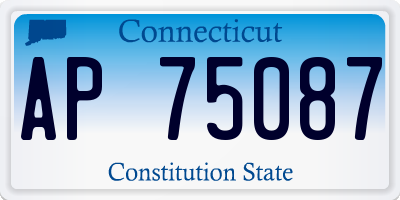 CT license plate AP75087