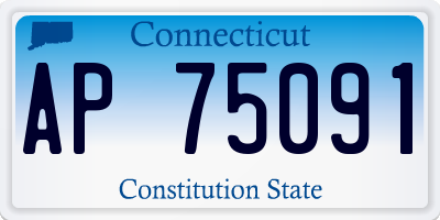 CT license plate AP75091