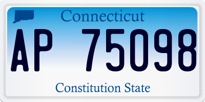 CT license plate AP75098