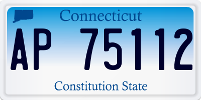 CT license plate AP75112