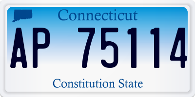 CT license plate AP75114