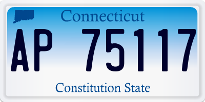 CT license plate AP75117