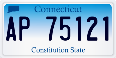 CT license plate AP75121