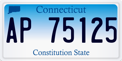 CT license plate AP75125