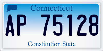 CT license plate AP75128