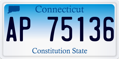 CT license plate AP75136