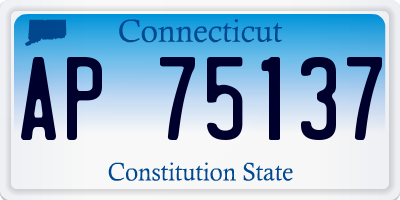 CT license plate AP75137