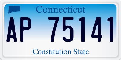 CT license plate AP75141