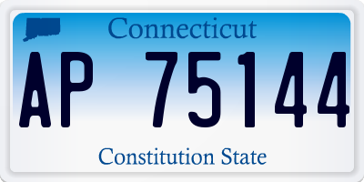 CT license plate AP75144