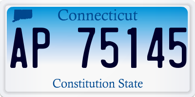 CT license plate AP75145