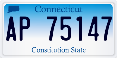 CT license plate AP75147