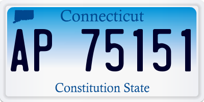 CT license plate AP75151