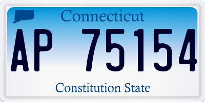 CT license plate AP75154