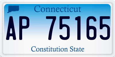 CT license plate AP75165