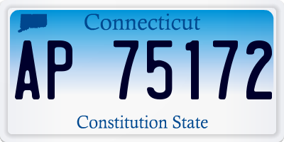 CT license plate AP75172